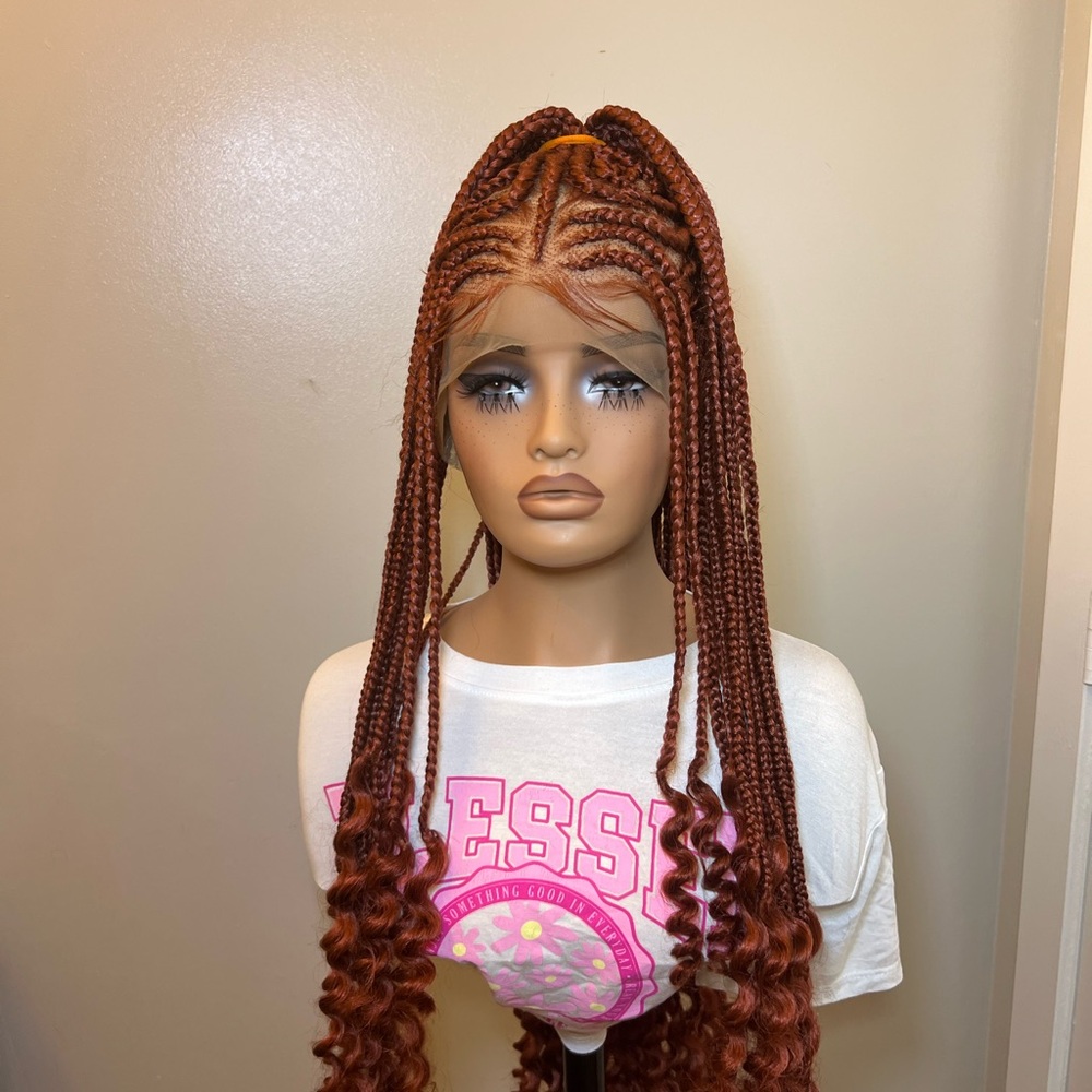 Full lace synthetic braided wig